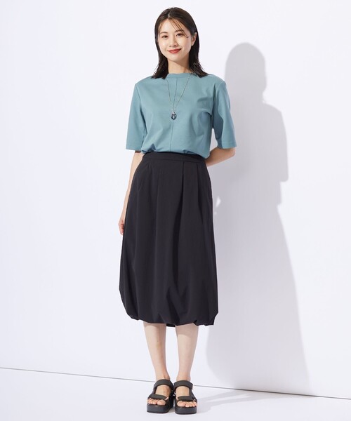 J.PRESS Ladies（J.プレス レディス）の「【洗える・撥水・接触冷感】アウトフィッター バルーン スカート（スカート・レディース・ブラック系/グレー系・S/XS/XXS）」の12枚目の写真