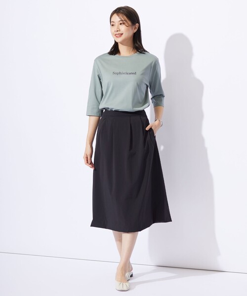 J.PRESS Ladies（J.プレス レディス）の「【洗える・撥水・接触冷感】アウトフィッター バルーン スカート（スカート・レディース・ブラック系/グレー系・S/XS/XXS）」の16枚目の写真