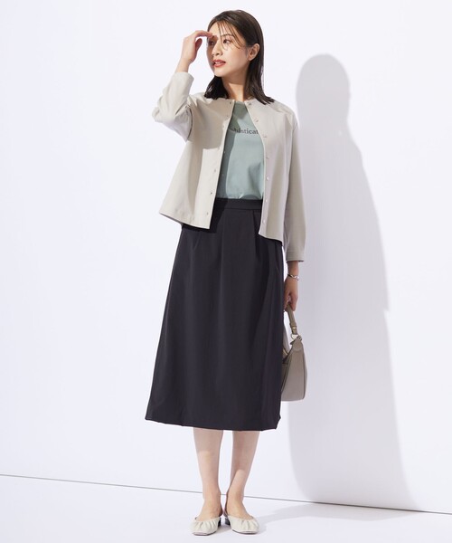 J.PRESS Ladies（J.プレス レディス）の「【洗える・撥水・接触冷感】アウトフィッター バルーン スカート（スカート・レディース・ブラック系/グレー系・S/XS/XXS）」の17枚目の写真
