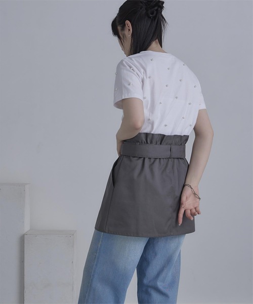 miette（ミエット）の「2wayツイルビスチェ（チューブトップ・レディース・チャコール/ブラック・FREE）」の8枚目の写真