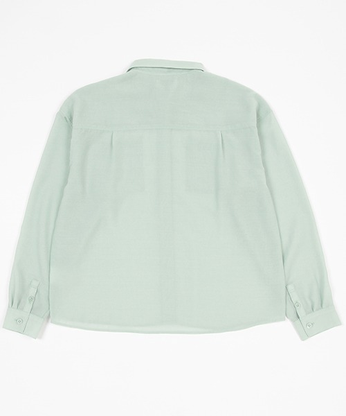 kate spade 長袖シアシャツエメラルドグリーン160cm