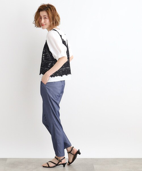 grove（グローブ）の「◆刺繍ビスチェ×ブラウスSET（その他トップス・レディース・カーキ/ブラック/アイボリー/オレンジ・03/02/01）」の11枚目の写真