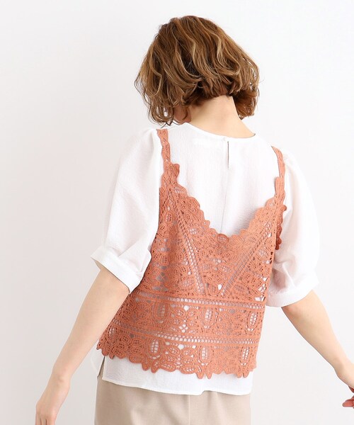 grove（グローブ）の「◆刺繍ビスチェ×ブラウスSET（その他トップス・レディース・カーキ/ブラック/アイボリー/オレンジ・03/02/01）」の18枚目の写真