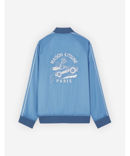 Maison Kitsune(メゾンキツネ)の「TEDDY JACKET(スタジャン・レディース・ブルー系その他2・XS/S)」の2枚目の写真