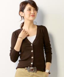 UNITED ARROWS | ○UBBT シルクリブ Vネック カーディガン ■■■◆(カーディガン/ボレロ)