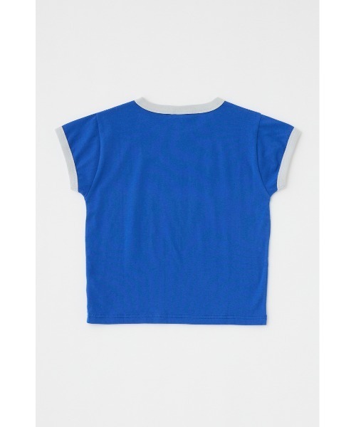 MOUSSY（マウジー）の「MOUSSY RINGER TINY Tシャツ（Tシャツ/カットソー・レディース・ブルー/ブラック/オフホワイト・FREE）」の5枚目の写真