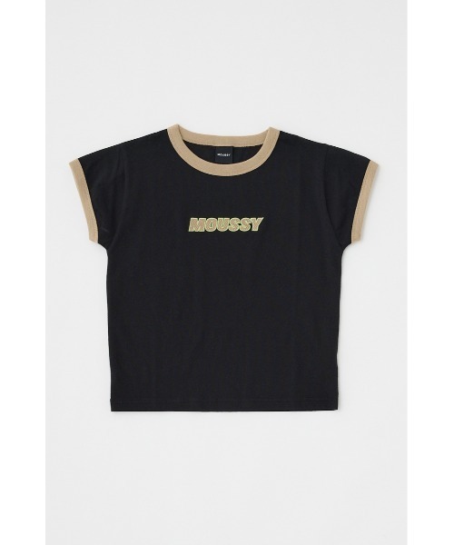 MOUSSY（マウジー）の「MOUSSY RINGER TINY Tシャツ（Tシャツ/カットソー・レディース・ブルー/ブラック/オフホワイト・FREE）」の6枚目の写真