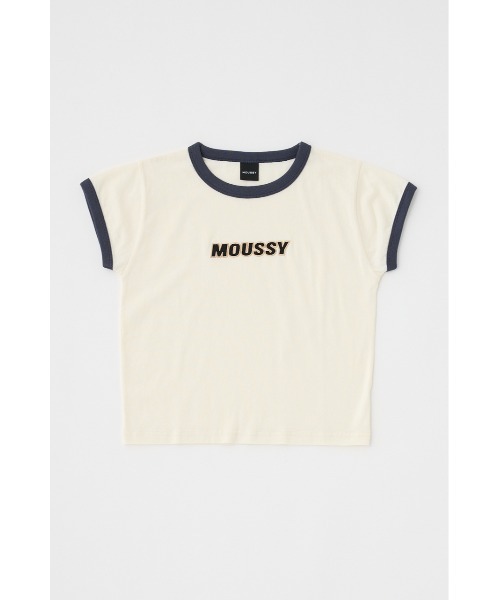MOUSSY（マウジー）の「MOUSSY RINGER TINY Tシャツ（Tシャツ/カットソー・レディース・ブルー/ブラック/オフホワイト・FREE）」の7枚目の写真