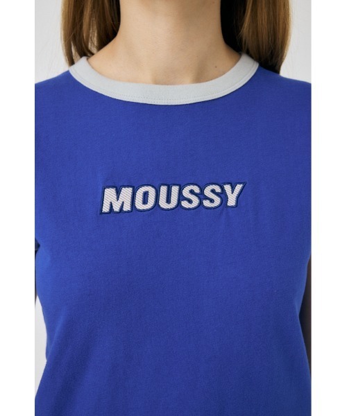 MOUSSY（マウジー）の「MOUSSY RINGER TINY Tシャツ（Tシャツ/カットソー・レディース・ブルー/ブラック/オフホワイト・FREE）」の22枚目の写真