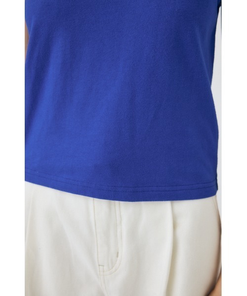 MOUSSY（マウジー）の「MOUSSY RINGER TINY Tシャツ（Tシャツ/カットソー・レディース・ブルー/ブラック/オフホワイト・FREE）」の20枚目の写真