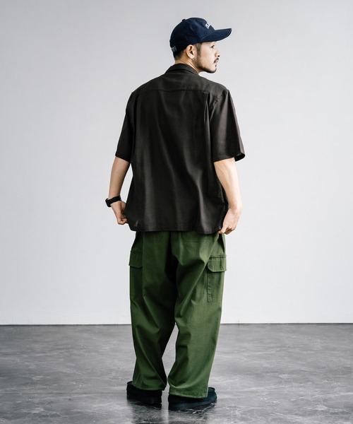 KRIFF MAYER(クリフメイヤー)の「KRIFF MAYER クリフメイヤー BUGPROOF防蚊メッシュオープンカラーシャツ 2345115(シャツ/ブラウス・メンズ・ベージュ/マルチ/ブラウン/オリーブ/チャコールグレー・L/XL/M)」の9枚目の写真