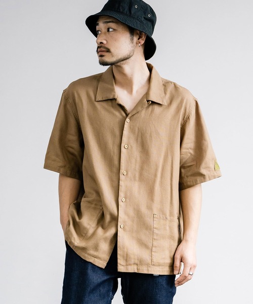 KRIFF MAYER(クリフメイヤー)の「KRIFF MAYER クリフメイヤー BUGPROOF防蚊メッシュオープンカラーシャツ 2345115(シャツ/ブラウス・メンズ・ベージュ/マルチ/ブラウン/オリーブ/チャコールグレー・L/XL/M)」の10枚目の写真