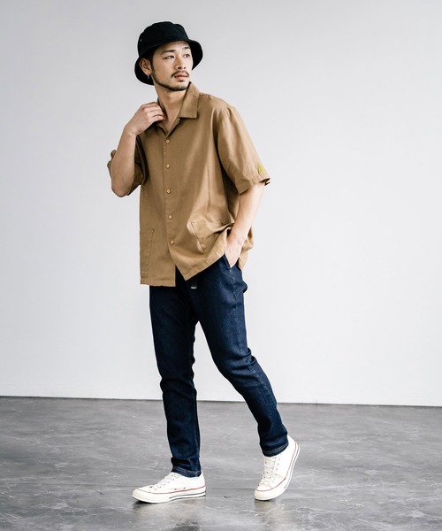 KRIFF MAYER(クリフメイヤー)の「KRIFF MAYER クリフメイヤー BUGPROOF防蚊メッシュオープンカラーシャツ 2345115(シャツ/ブラウス・メンズ・ベージュ/マルチ/ブラウン/オリーブ/チャコールグレー・L/XL/M)」の13枚目の写真