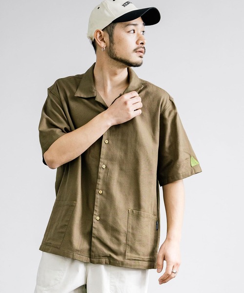 KRIFF MAYER(クリフメイヤー)の「KRIFF MAYER クリフメイヤー BUGPROOF防蚊メッシュオープンカラーシャツ 2345115(シャツ/ブラウス・メンズ・ベージュ/マルチ/ブラウン/オリーブ/チャコールグレー・L/XL/M)」の18枚目の写真