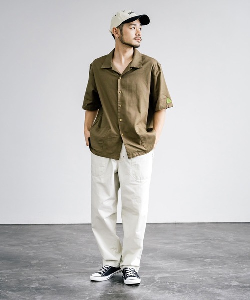 KRIFF MAYER(クリフメイヤー)の「KRIFF MAYER クリフメイヤー BUGPROOF防蚊メッシュオープンカラーシャツ 2345115(シャツ/ブラウス・メンズ・ベージュ/マルチ/ブラウン/オリーブ/チャコールグレー・L/XL/M)」の21枚目の写真