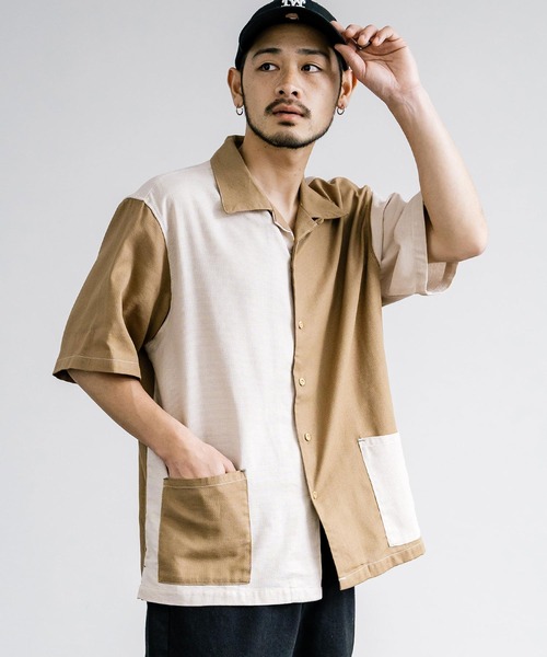 KRIFF MAYER(クリフメイヤー)の「KRIFF MAYER クリフメイヤー BUGPROOF防蚊メッシュオープンカラーシャツ 2345115(シャツ/ブラウス・メンズ・ベージュ/マルチ/ブラウン/オリーブ/チャコールグレー・L/XL/M)」の22枚目の写真
