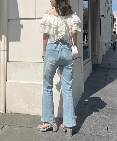 one after another NICE CLAUP（ワンアフターアナザーナイスクラップ）の「フリルブラウスセットキャミワンピース（ワンピース・レディース・ベージュ/ブラック/チャコールグレー・FREE）」の21枚目の写真