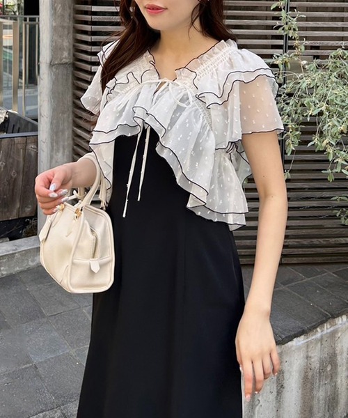 【♡】3way フリルブラウス付きキャミワンピース one after another NICE CLAUP（ワンアフターアナザーナイ