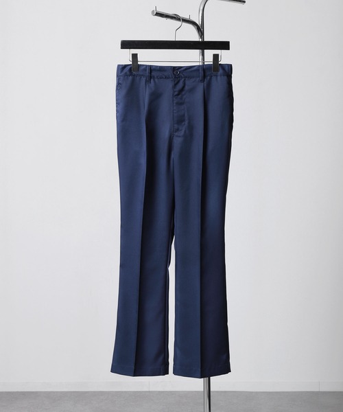 ZIP FIVE（ジップファイブ）の「【ZIP FIVE】センタープレス ドレープ ポリトロ テーパード フレアパンツ / フレア スラックス（スラックス・メンズ・ブラック/グレイッシュベージュ/オリーブ/オフホワイト/ネイビー/チャコール/ベージュ/インディゴブルー・MEDIUM/LARGE/X-LARGE）」の19枚目の写真