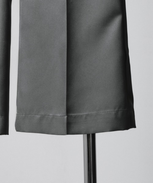 ZIP FIVE（ジップファイブ）の「【ZIP FIVE】センタープレス ドレープ ポリトロ テーパード フレアパンツ / フレア スラックス（スラックス・メンズ・ブラック/グレイッシュベージュ/オリーブ/オフホワイト/ネイビー/チャコール/ベージュ/インディゴブルー・MEDIUM/LARGE/X-LARGE）」の13枚目の写真