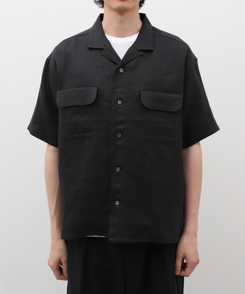 セール】NIGEL CABOURN / ナイジェルケーボン OPEN COLLAR SHIRT