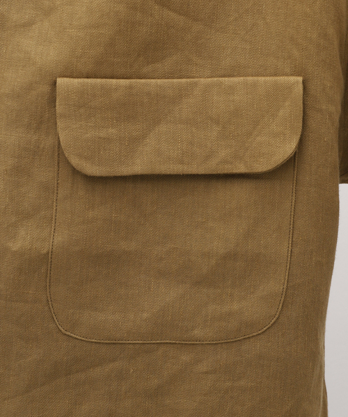 セール】NIGEL CABOURN / ナイジェルケーボン OPEN COLLAR SHIRT