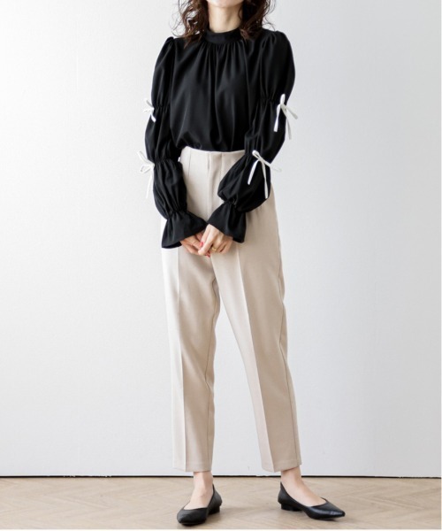 AMELY（エミリー）の「リボンキャンデースリーブ ブラウス（シャツ/ブラウス・レディース・ブラック/ホワイト・フリー）」の21枚目の写真