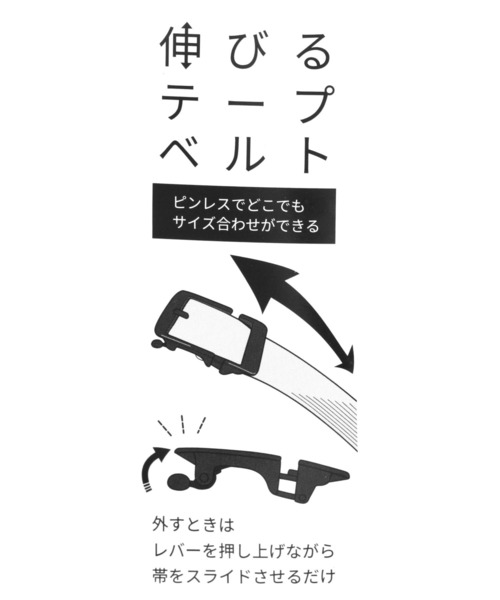GLOBAL WORK（グローバルワーク）の「伸びるゴムキーリットベルト/117557（ベルト・メンズ・グリーン/ブラック・FREE）」の3枚目の写真