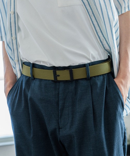 GLOBAL WORK（グローバルワーク）の「伸びるゴムキーリットベルト/117557（ベルト・メンズ・グリーン/ブラック・FREE）」の10枚目の写真