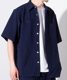 GLOSTER | 【GLOSTER/グロスター】リネンライク ワッシャー 半袖 シャツ(シャツ/ブラウス)
