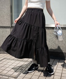 WEGO/ランダムフリルロングスカート