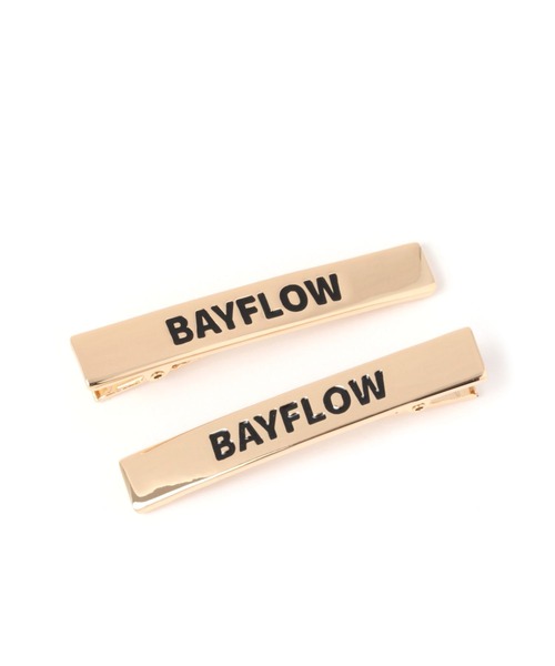 BAYFLOW（ベイフロー）の「ロゴヘアクリップ（バレッタ/ヘアクリップ・レディース・ブラック/ホワイト・FREE）」の2枚目の写真