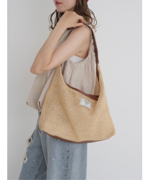 JUMELLE（ジュメロ）の「straw single tote（トートバッグ・レディース・ベージュ・FREE）」の2枚目の写真