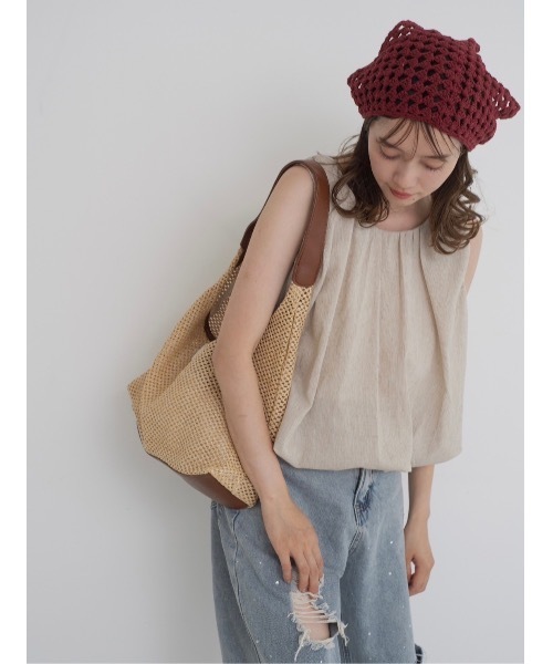 JUMELLE（ジュメロ）の「straw single tote（トートバッグ・レディース・ベージュ・FREE）」の4枚目の写真