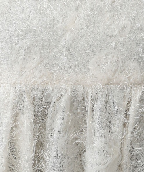 A part by（アパートバイ）の「フリンジチュールシシュウキャミソール（キャミソール・レディース・ブラック/アイボリー・FREE）」の12枚目の写真