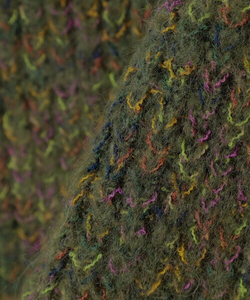 BEAMS（ビームス）の「5ゲージ シャギー クルーネック ニット（ニット/セーター・メンズ・ブルー/ナチュラル/オリーブ・L/M/S/XL）」の13枚目の写真