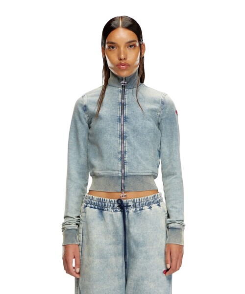 DIESEL（ディーゼル）の「レディース スウェット デニム（スウェット・レディース・ブルー・MEDIUM/LARGE/X-SMALL/SMALL）」の4枚目の写真