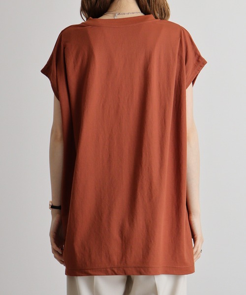 hunch(ハンチ)の「hunch ショルダータックプルオーバー(Tシャツ/カットソー・レディース・ブラック/ホワイト/テラコッタ・FREE)」の21枚目の写真