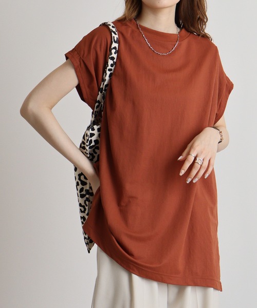 hunch(ハンチ)の「hunch ショルダータックプルオーバー(Tシャツ/カットソー・レディース・ブラック/ホワイト/テラコッタ・FREE)」の14枚目の写真