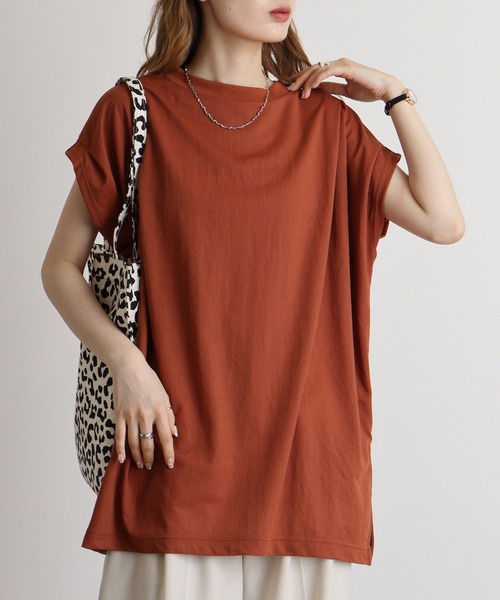 hunch(ハンチ)の「hunch ショルダータックプルオーバー(Tシャツ/カットソー・レディース・ブラック/ホワイト/テラコッタ・FREE)」の15枚目の写真