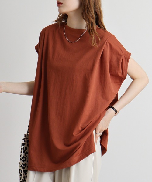 hunch(ハンチ)の「hunch ショルダータックプルオーバー(Tシャツ/カットソー・レディース・ブラック/ホワイト/テラコッタ・FREE)」の16枚目の写真