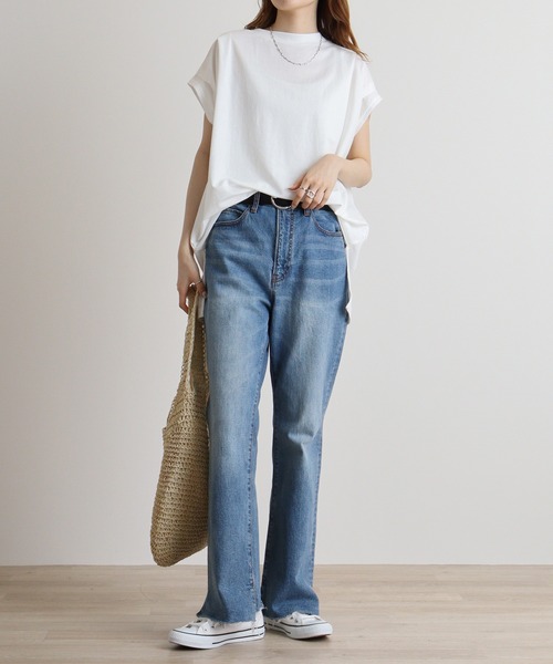 hunch(ハンチ)の「hunch ショルダータックプルオーバー(Tシャツ/カットソー・レディース・ブラック/ホワイト/テラコッタ・FREE)」の7枚目の写真