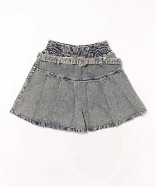 repipi armario（レピピ アルマリオ）の「デニムプリーツスカート（デニムスカート・キッズ・ブルー系その他/グレー系その他/ブラック系その他/ライトブルー/ブルー系その他2・MEDIUM/LARGE/SMALL）」の5枚目の写真