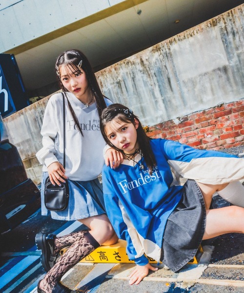 repipi armario（レピピ アルマリオ）の「デニムプリーツスカート（デニムスカート・キッズ・ブルー系その他/グレー系その他/ブラック系その他/ライトブルー/ブルー系その他2・MEDIUM/LARGE/SMALL）」の6枚目の写真