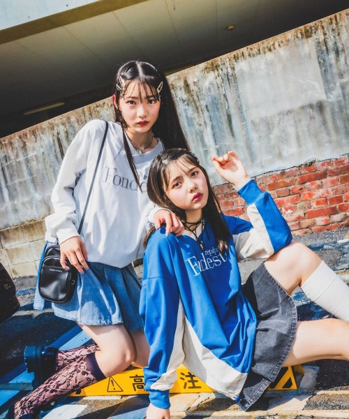 repipi armario（レピピ アルマリオ）の「デニムプリーツスカート（デニムスカート・キッズ・ブルー系その他/グレー系その他/ブラック系その他/ライトブルー/ブルー系その他2・MEDIUM/LARGE/SMALL）」の7枚目の写真