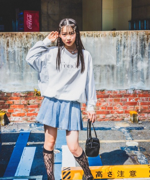 repipi armario（レピピ アルマリオ）の「デニムプリーツ