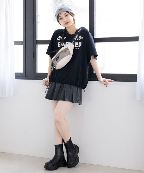 repipi armario（レピピ アルマリオ）の「デニムプリーツスカート（デニムスカート・キッズ・ブルー系その他/グレー系その他/ブラック系その他/ライトブルー/ブルー系その他2・MEDIUM/LARGE/SMALL）」の12枚目の写真