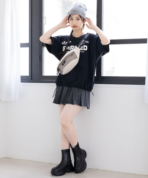 repipi armario（レピピ アルマリオ）の「デニムプリーツスカート（デニムスカート・キッズ・ブルー系その他/グレー系その他/ブラック系その他/ライトブルー/ブルー系その他2・MEDIUM/LARGE/SMALL）」の13枚目の写真