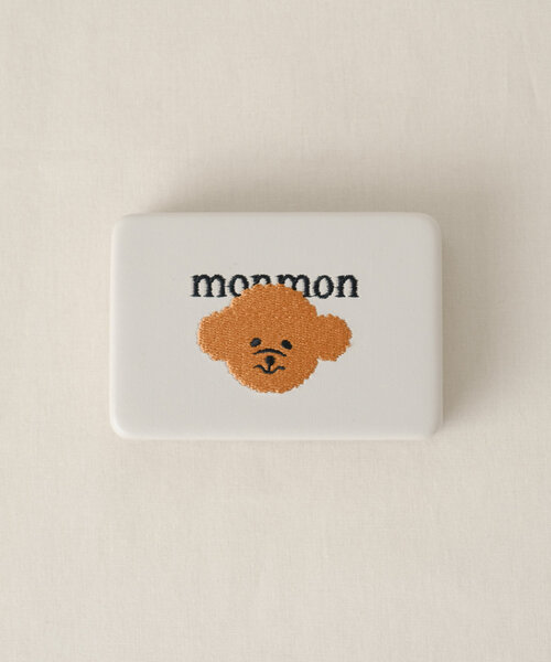 BIRTHDAY BAR(バースデイバー)の「monmon 刺繍コンパクトケース(ポーチ・レディース・ブラウン/ホワイト・0)」の15枚目の写真