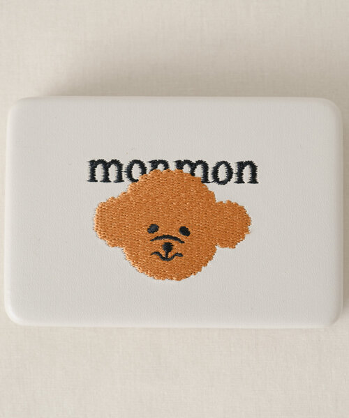 BIRTHDAY BAR(バースデイバー)の「monmon 刺繍コンパクトケース(ポーチ・レディース・ブラウン/ホワイト・0)」の16枚目の写真